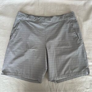 Nike Shorts Mens Medium Grey Plaid Check Gladiator Premier Dri Fit 9"